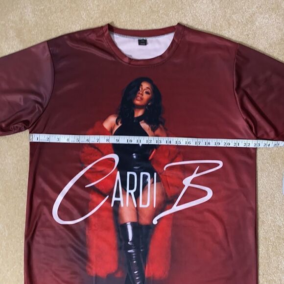 Unisex Women’s Men’s Cardi B Short Sleeve T-Shirt Size XXL NEW - Picture 3 of 6